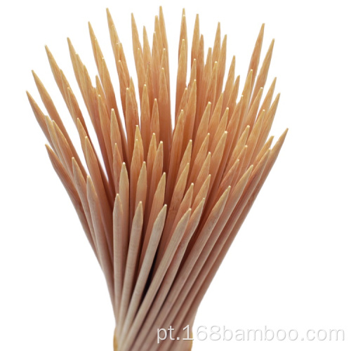 Espetos de bambu para churrasco, aperitivo, coquetel de frutas, chocolate